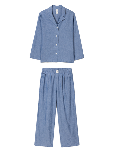 Womens 402 Long Set Chambray Blue
