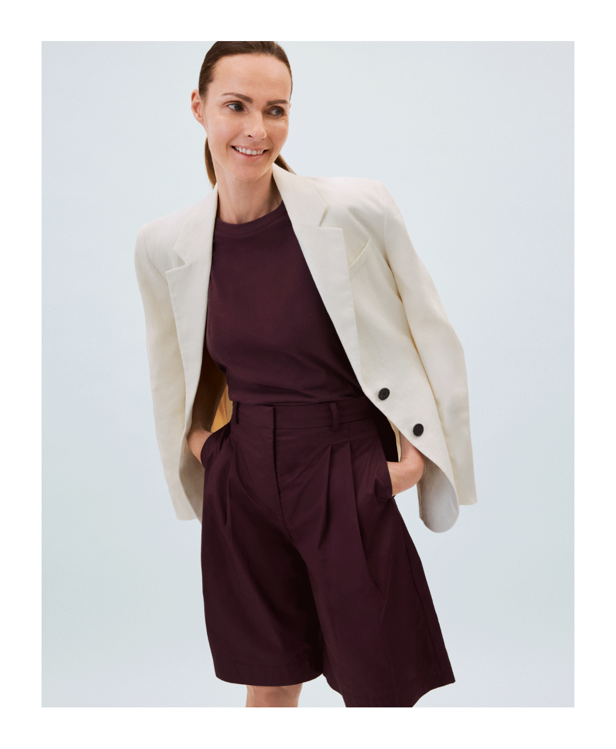 Linen Notch Lapel Blazer