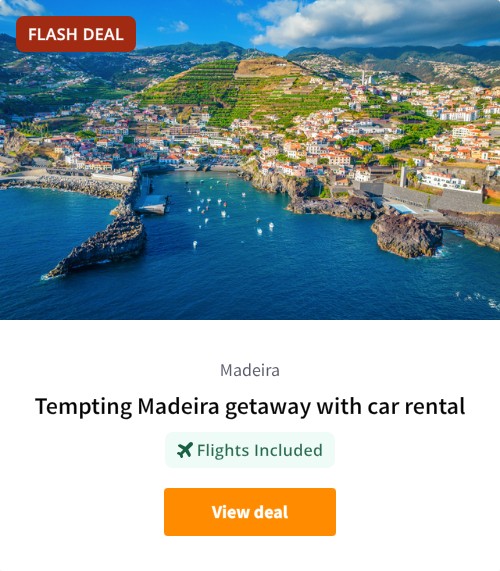 Tempting Madeira getaway with car rental