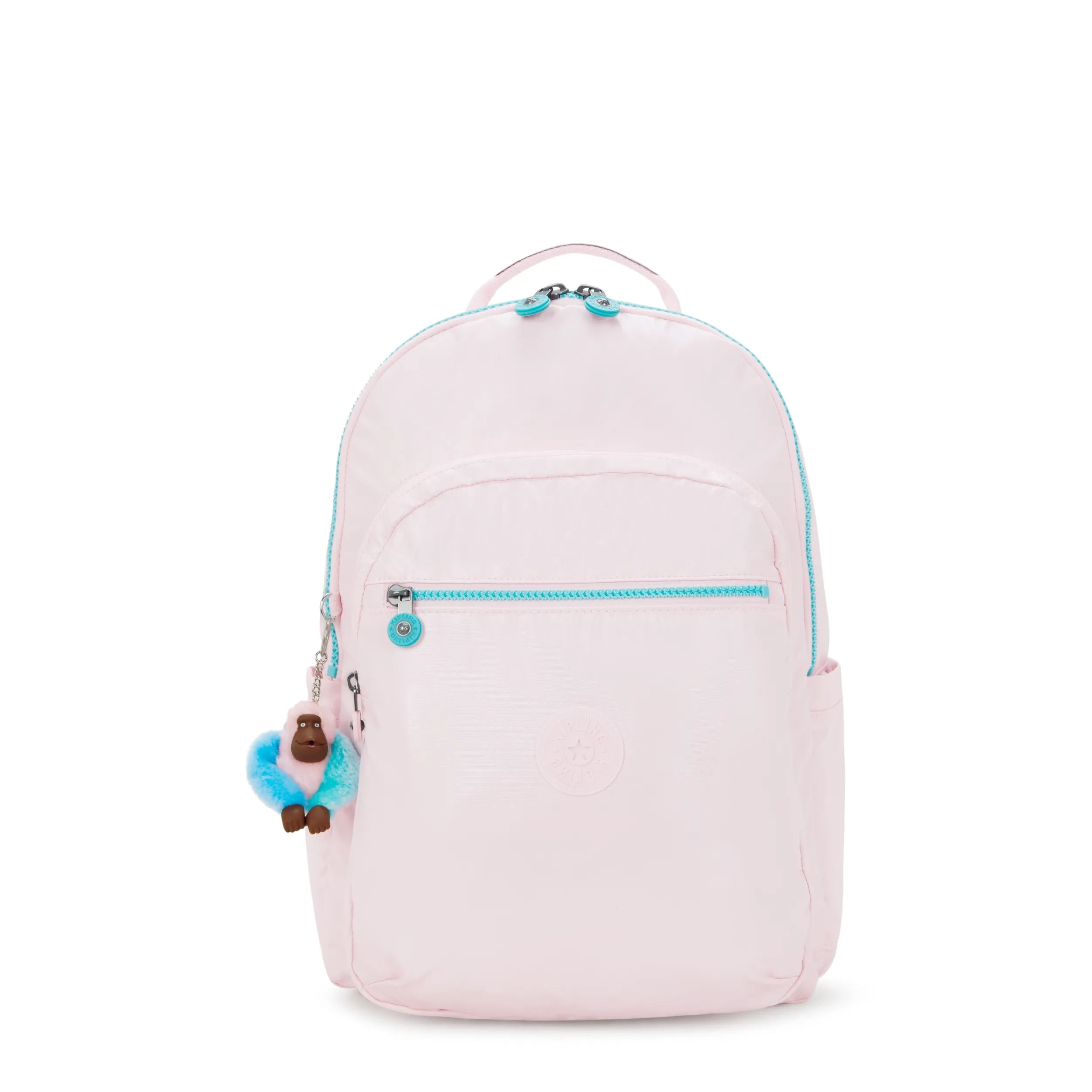 Seoul Large Metallic 15" Laptop Backpack-Sea Pink Metallic
