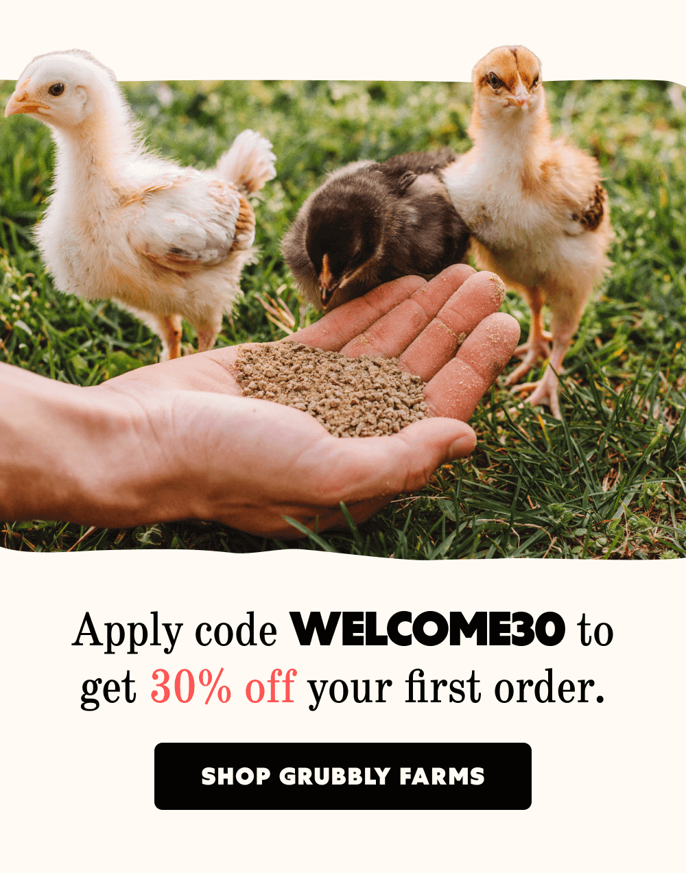 Apply code WELCOME30 to get 30% off your first order. Shop Grubbly Farms