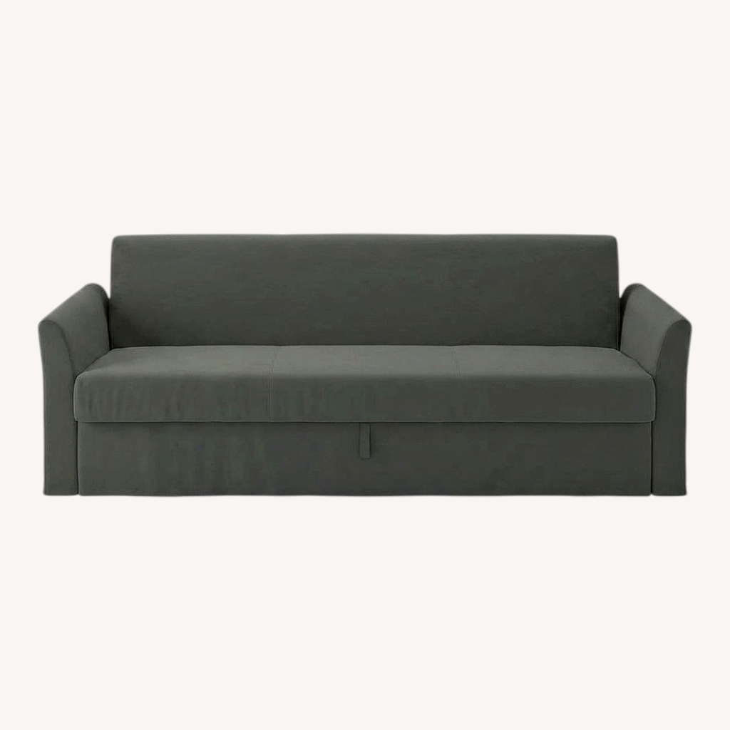 Image of Ikea Holmsund Light Gray Sleeper Sofa Queen
