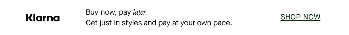 Buy now, pay later.