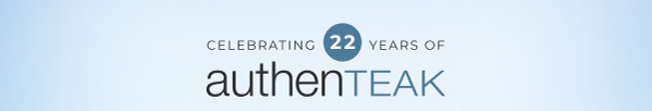 Authenteak company logo. Image Text: AuthenTEAK