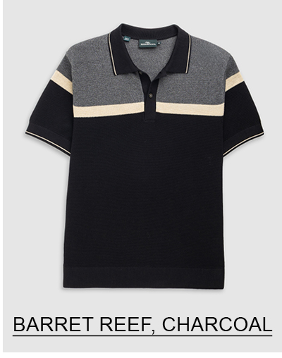 Shop Barret Reef Knit, Charcoal online and instore at Rodd & Gunn