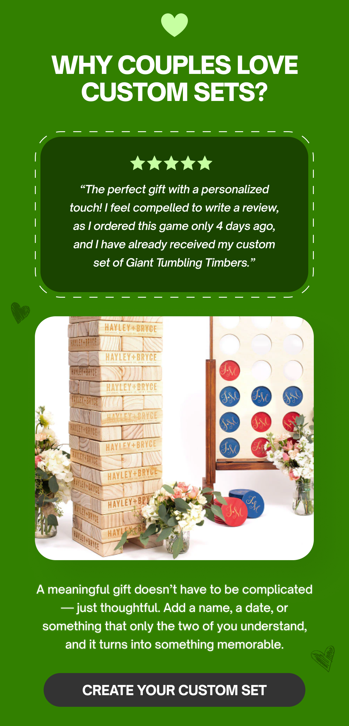 Why Couples Love Custom Sets