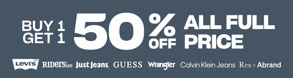 Buy 1 get 1 50% off all full price