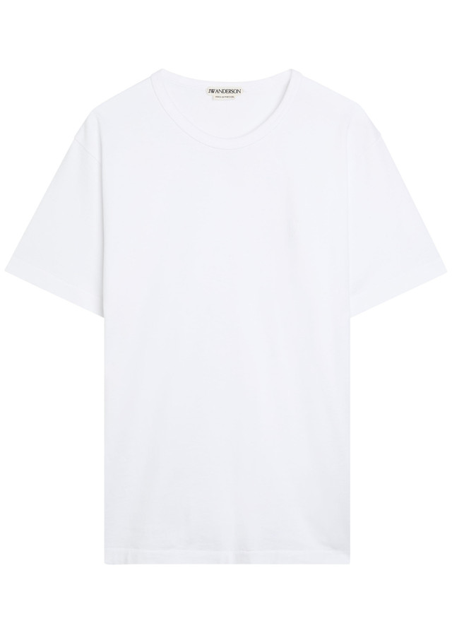 JW ANDERSON Logo-embroidered cotton T-shirt