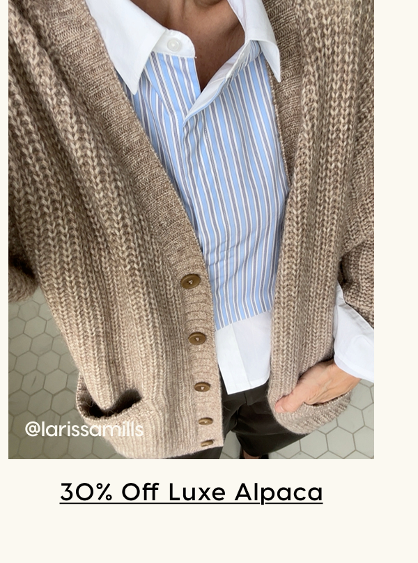 30% Off Luxe Alpaca
