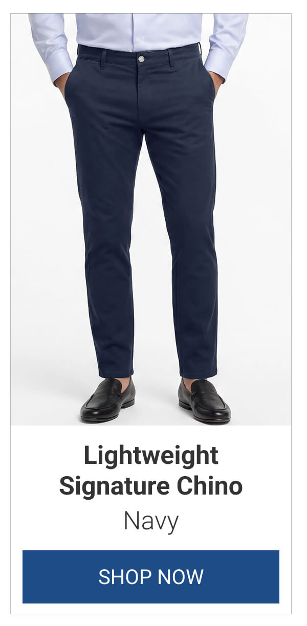 Navy Lightweight Signature Chino