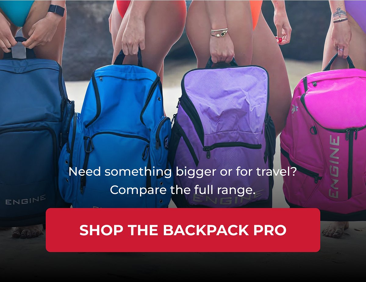 Need something bigger or for travel? Compare the full range. Shop the backpack pro.
