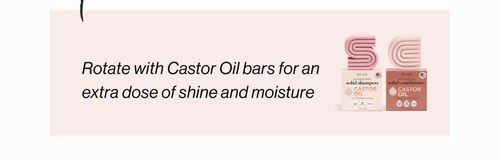 Works great with Nourishing Castor Oil bars to keep hair shiny, smooth & frizz-free