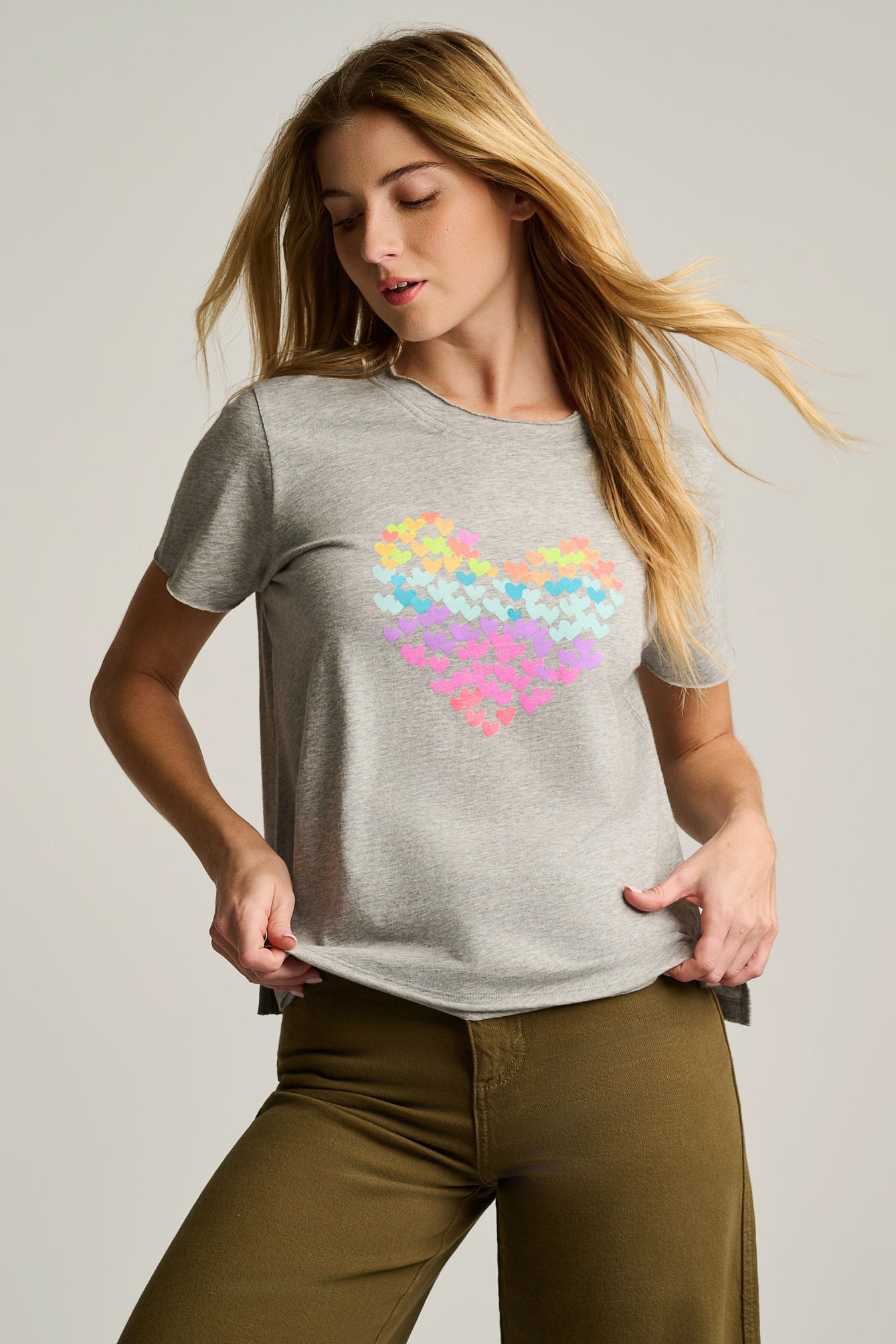 Image of HEART BEATS COTTON T-SHIRT
