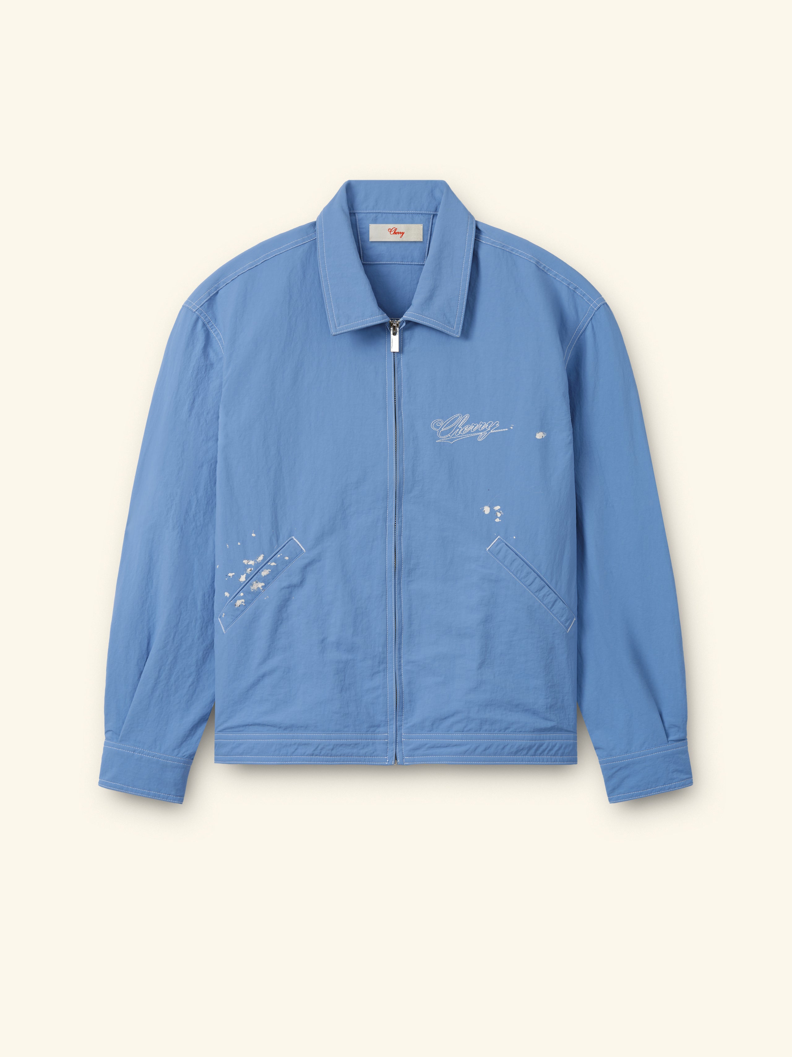 Image of Nylon Running Jacket (Steel Blue)