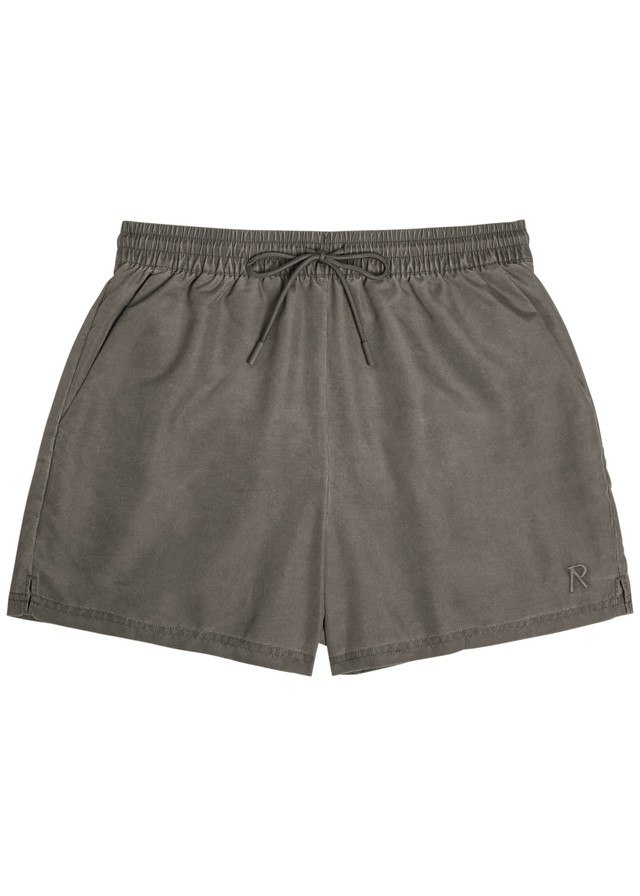 REPRESENT Smart logo-embroidered shell swim shorts