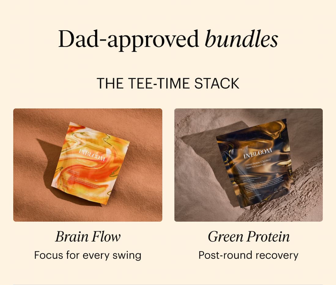 The Tee-Time Stack - Brain Flow and Green Protein