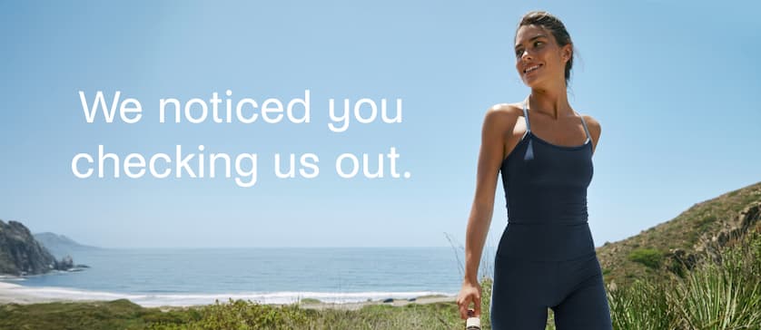 We noticed you checking us out.