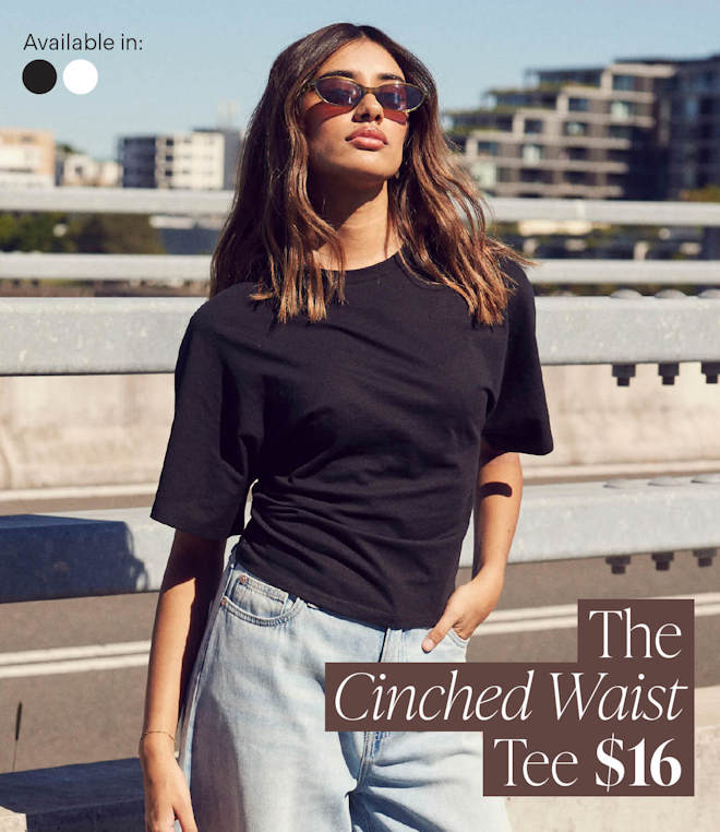 Cinched Waist Tee $16