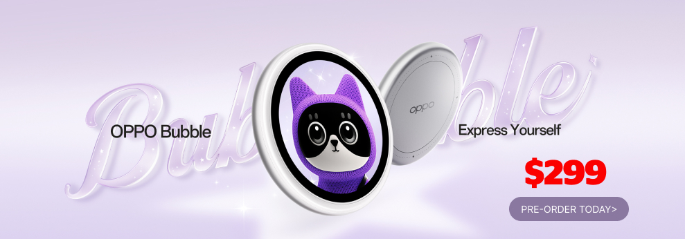 Pre-order OPPO Bubble today