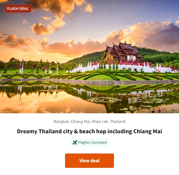 Dreamy Thailand city & beach hop including Chiang Mai
