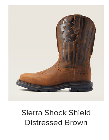 Sierra Shock Shield in Distressed Brown