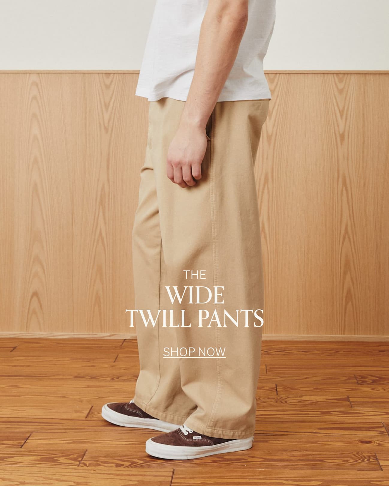 Wide Twill Pants | [SHOP NOW]