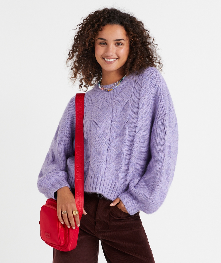 SABRINA CABLE KNIT SWEATER