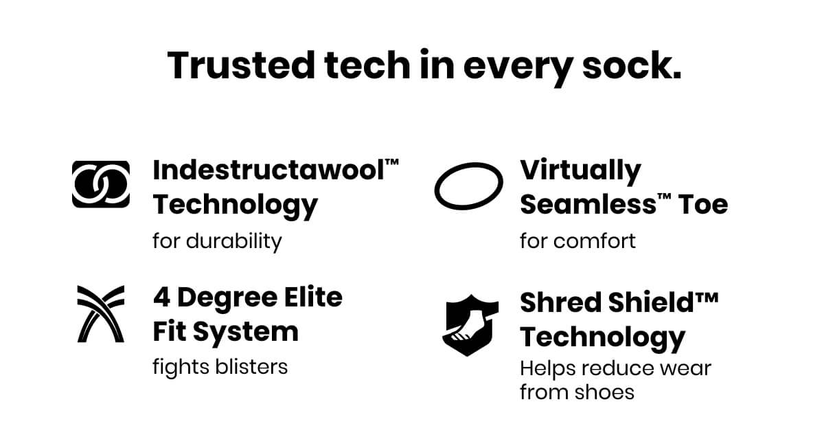 Trusted tech in every sock.