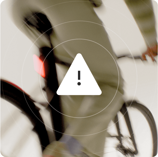 A photograph render of a showing the BURN in-race game screen