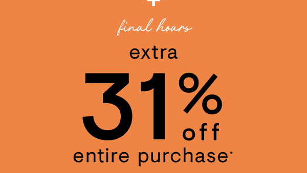 Extra 31% off