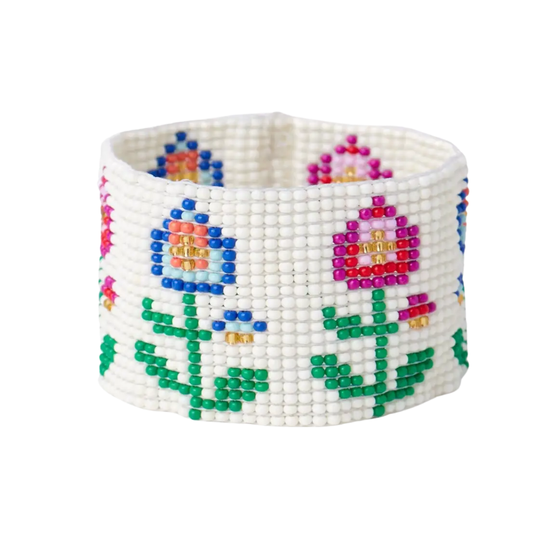 Image of Kendall Floral Beaded Bracelet