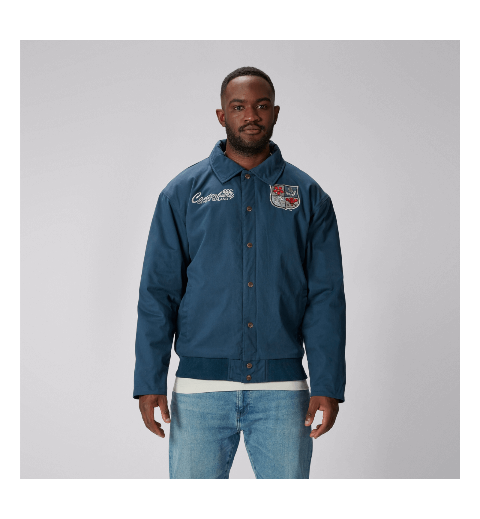 ADULT UNISEX BRITISH & IRISH LIONS CCC HERITAGE QUILTED JACKET NAVY