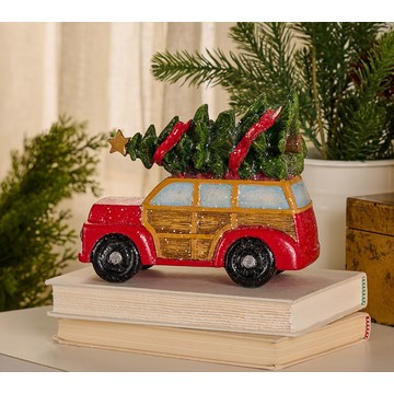 Station Wagon with Tree by Valerie