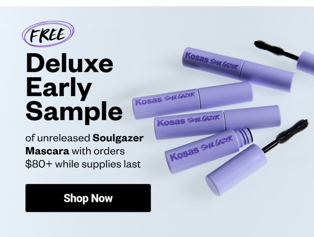 FREE Deluxe Early Sample of unreleased Soulgazer Mascara with orders $80+ while supplies last