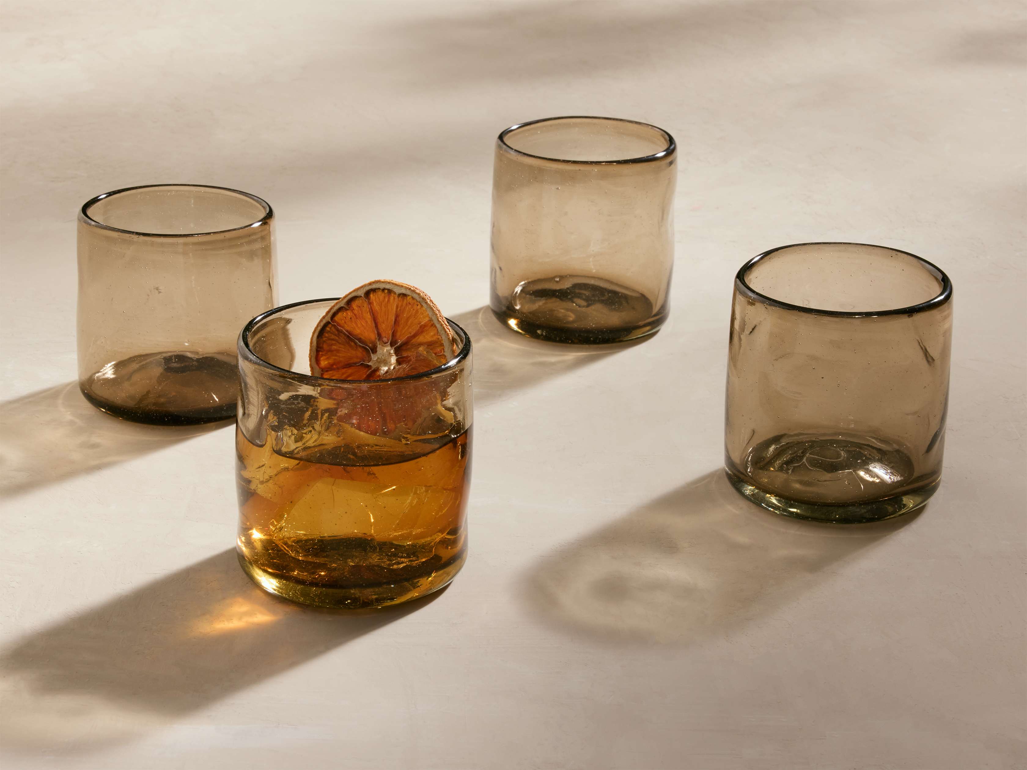 Image of Organic Double Old-Fashioned Glasses (Set of 4)