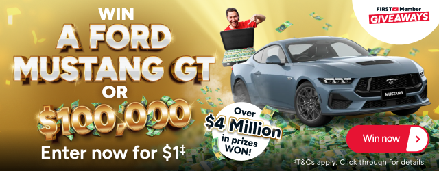Win a Ford Mustang or $100,000
