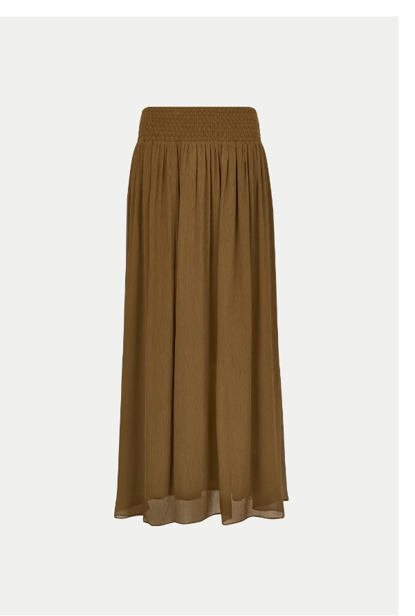 Smocking Chiffon Skirt