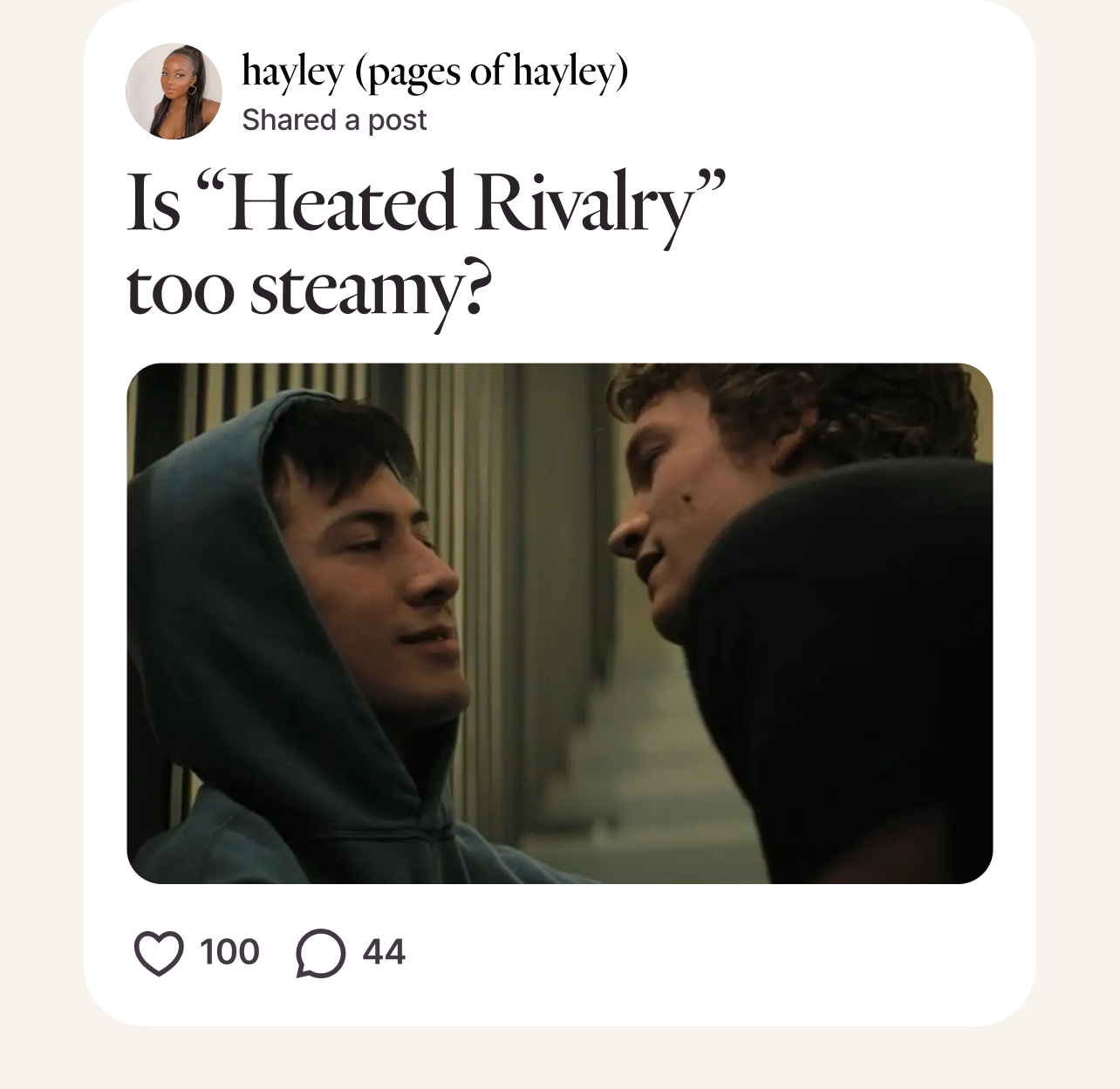 Post from hayley