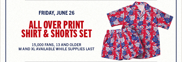 All Over Print Shirt and Shorts Set