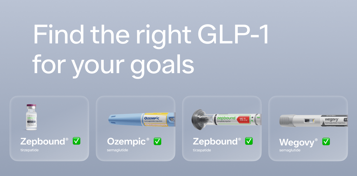 Find the right GLP-1 for your goals