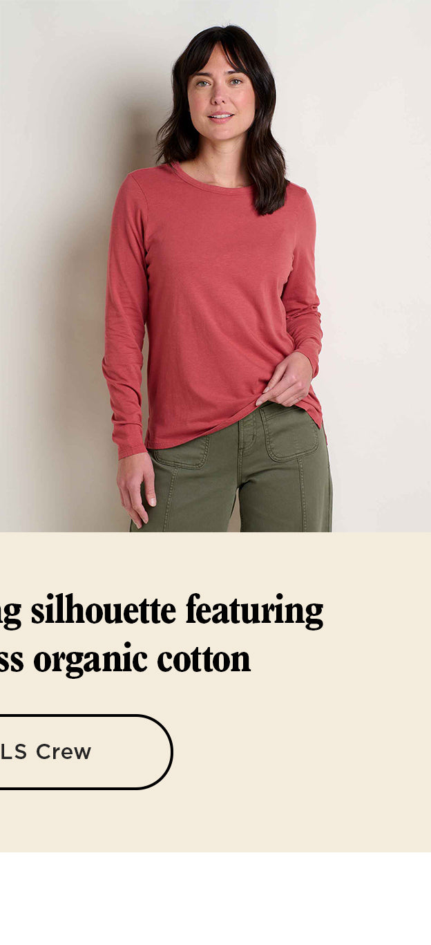 A classic and flattering silhouette featuring 100% soft, no-fuss organic cotton