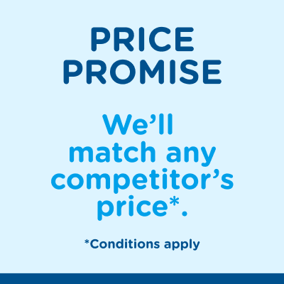 Price Promise - we'll match any competitors price*