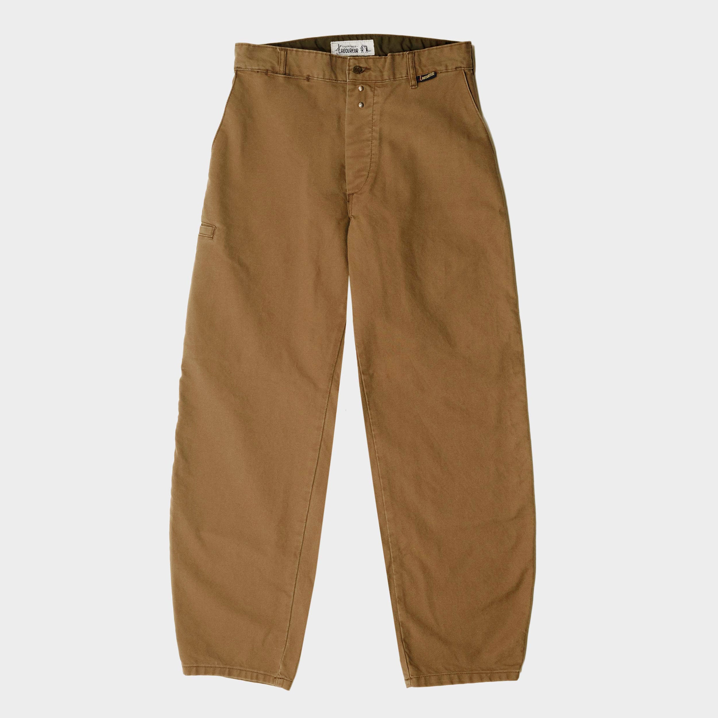 Image of Le Laboureur x Gardenheir French Cotton Farm Pant in Stonewashed Hazelnut