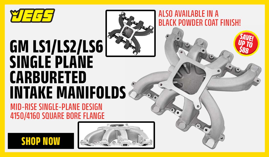 GM LS1/LS2/LS6 Single Plane Carbureted Intake Manifolds