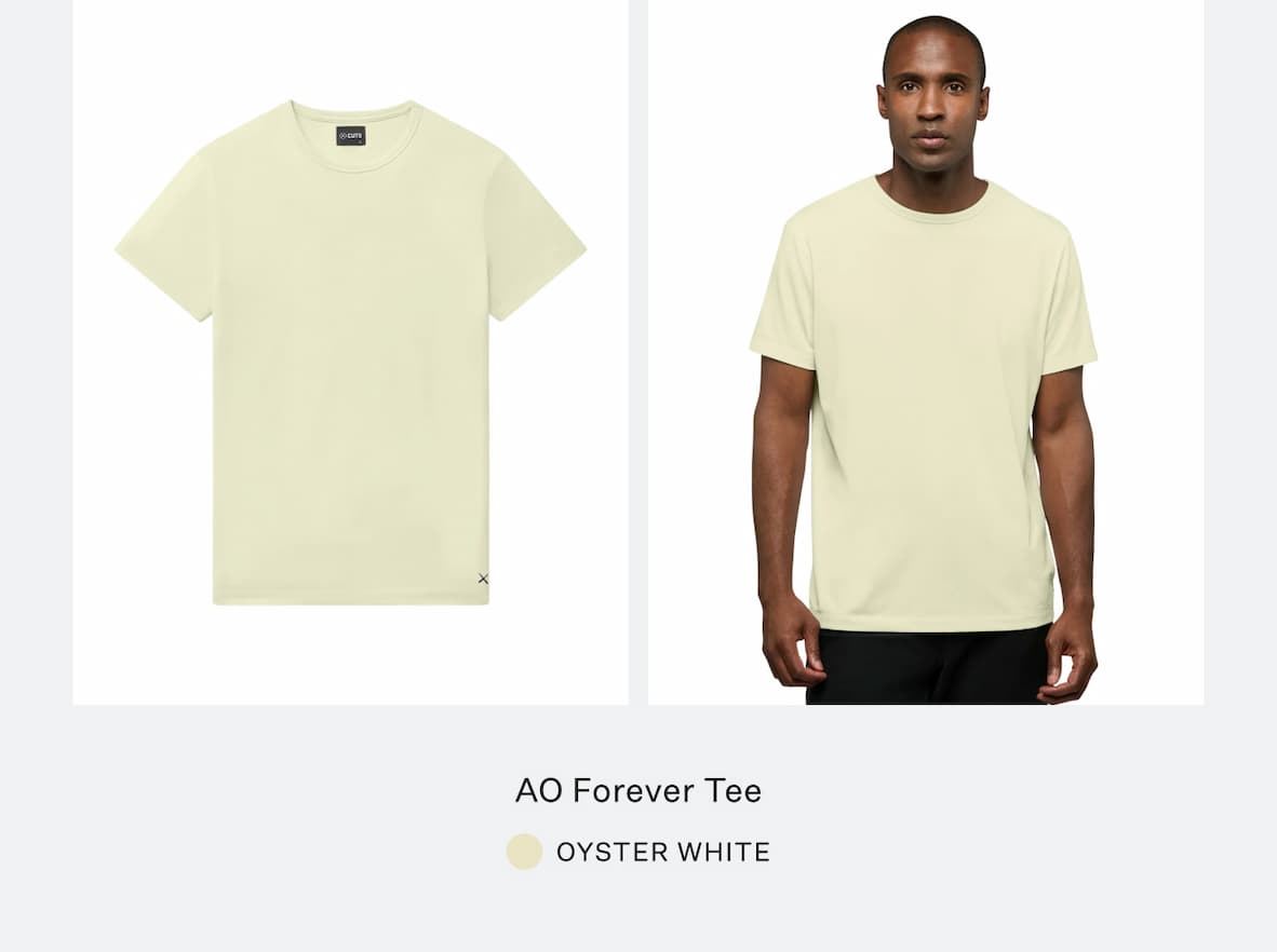 AO Forever Tee - Oyster White