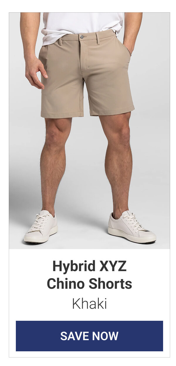Khaki Hybrid XYZ Chino Shorts