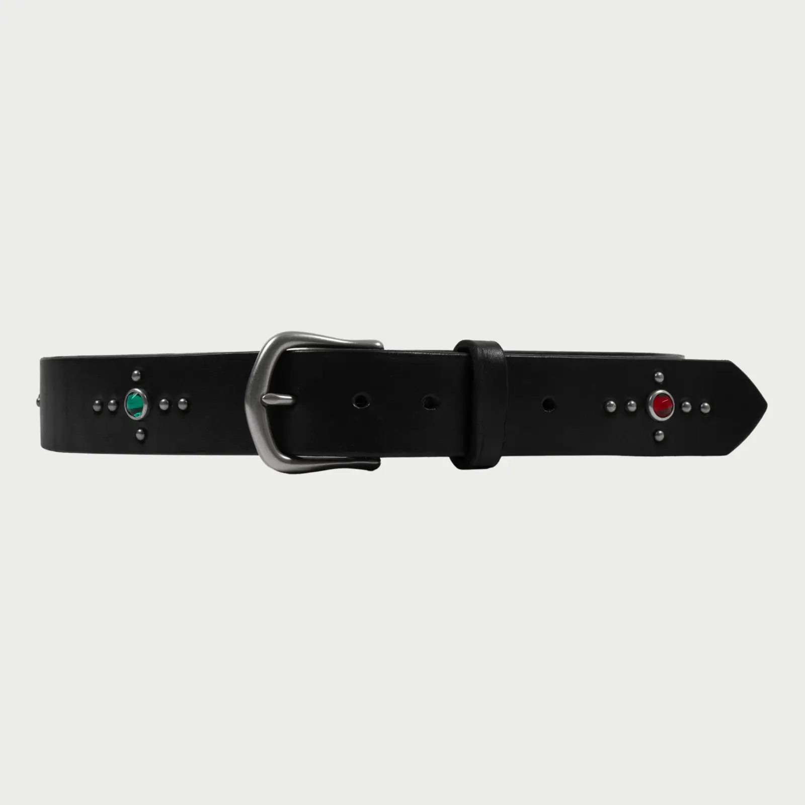 Image of Studded Leather Belt