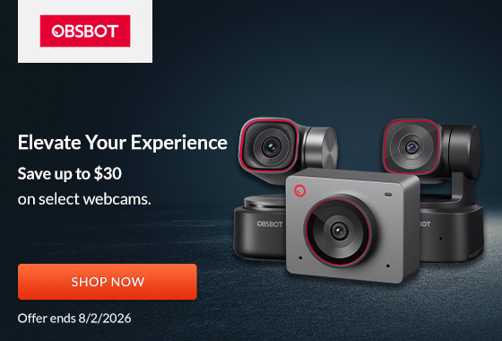 Obsbot | Save up to $30 on select webcams | Shop Now