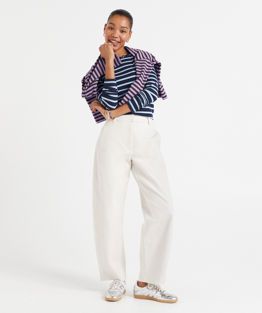 STEPH STRETCH BARREL LEG PANT