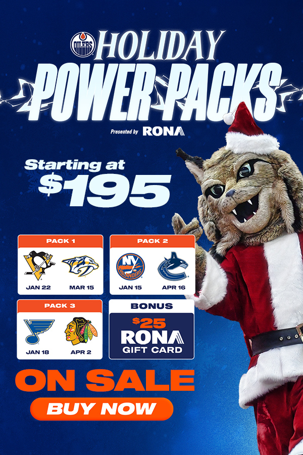 Click to purchase Oilers Holiday Power Packs